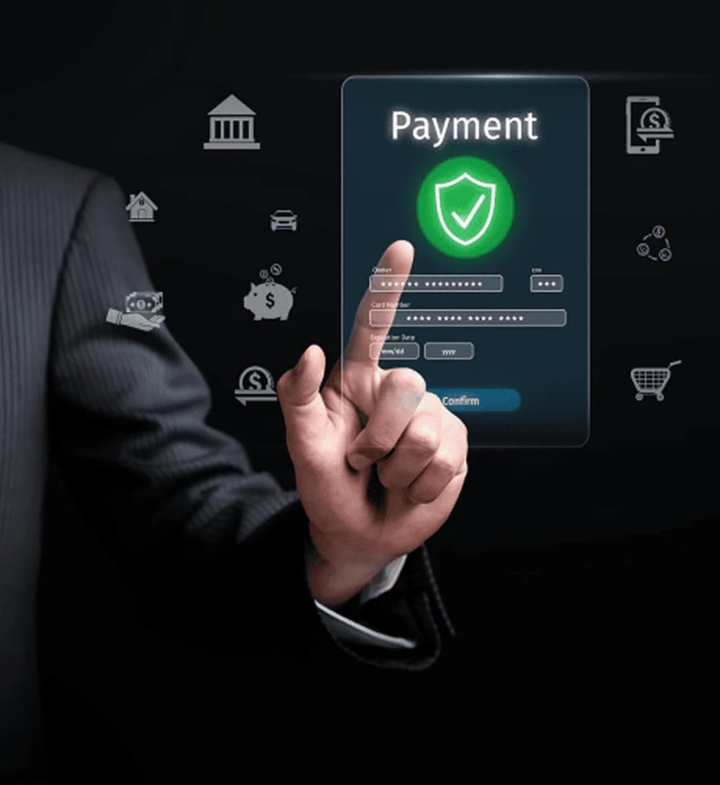 Credit risk management dashboard on laptop and mobile