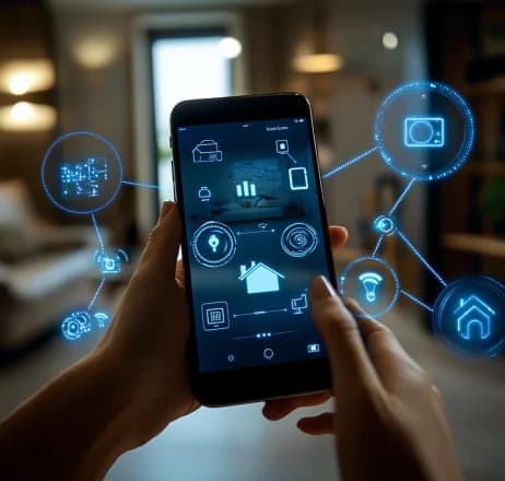 IoT connected devices dashboard showing real-time analytics