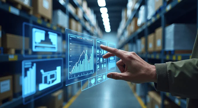 Logistics team reviewing operational improvements